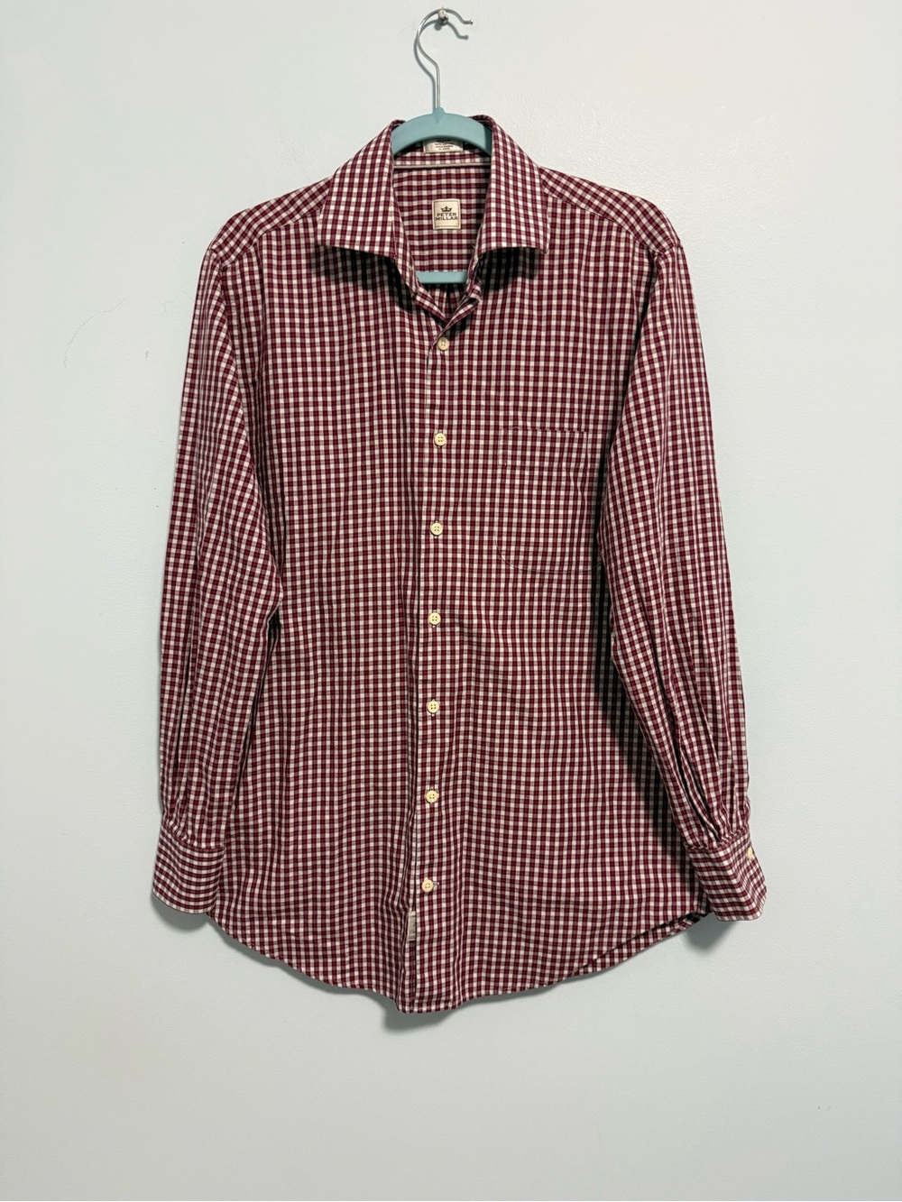 Peter Millar Men’s Long Sleeve Plaid Cotton Shirt Size M